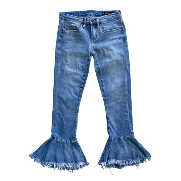 BLANKNYC FANCY THAT RUFFLE HEM SKINNY JEANS SIZE 24 - Picture 2 of 11